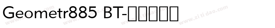 Geometr885 BT字体转换